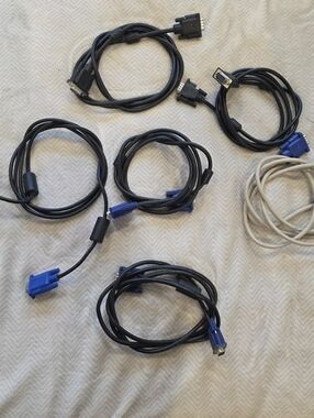 Lot Of 6 VGA cables